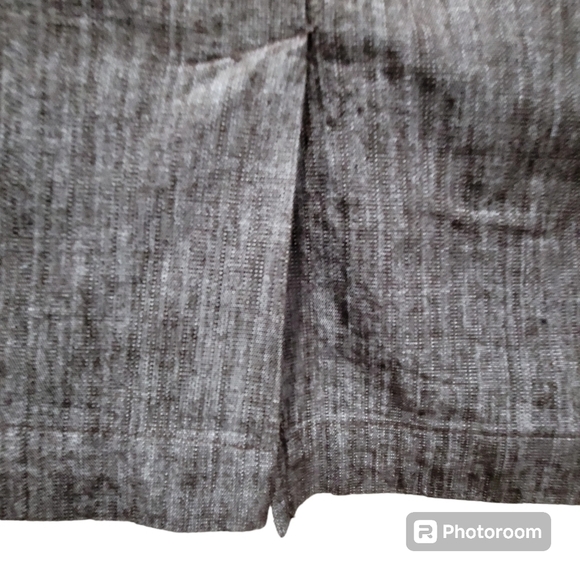 CATO Size 10 Gray Layered Ruffle Work Career Skirt Wardrobe Zippered - Picture 4 of 8